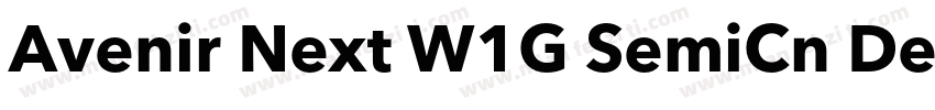 Avenir Next W1G SemiCn Demi字体转换